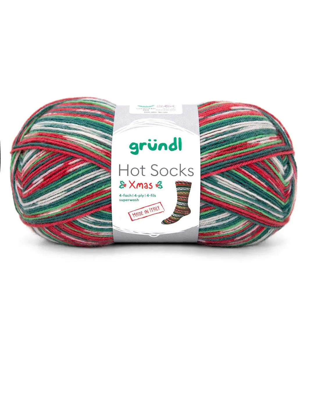 Hot Socks XMAS print, 4-fach