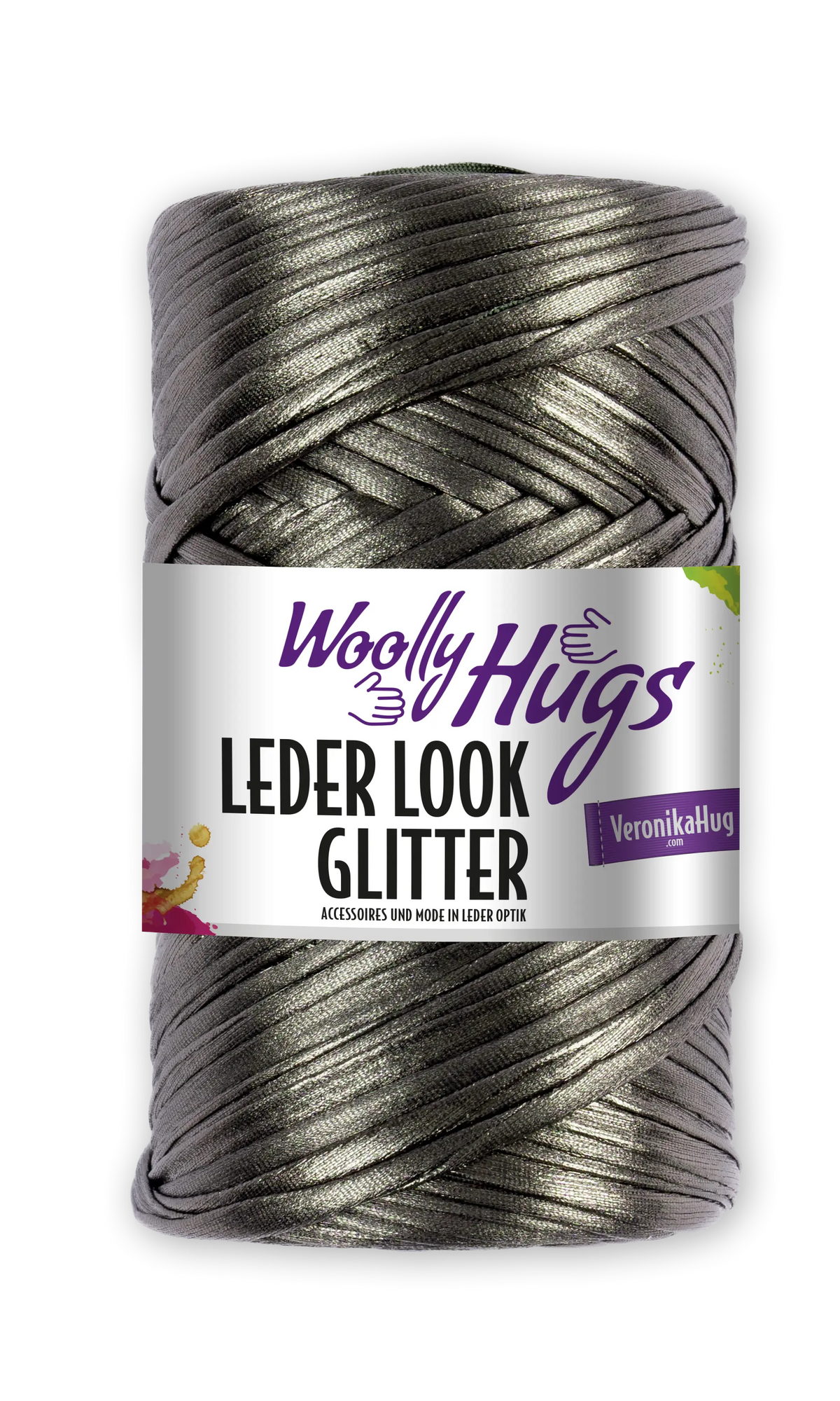 Woolly Hugs LEDER LOOK GLITTER