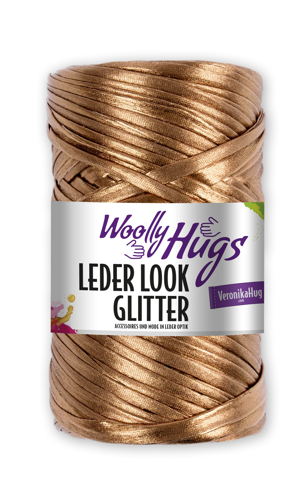 Woolly Hugs LEDER LOOK GLITTER