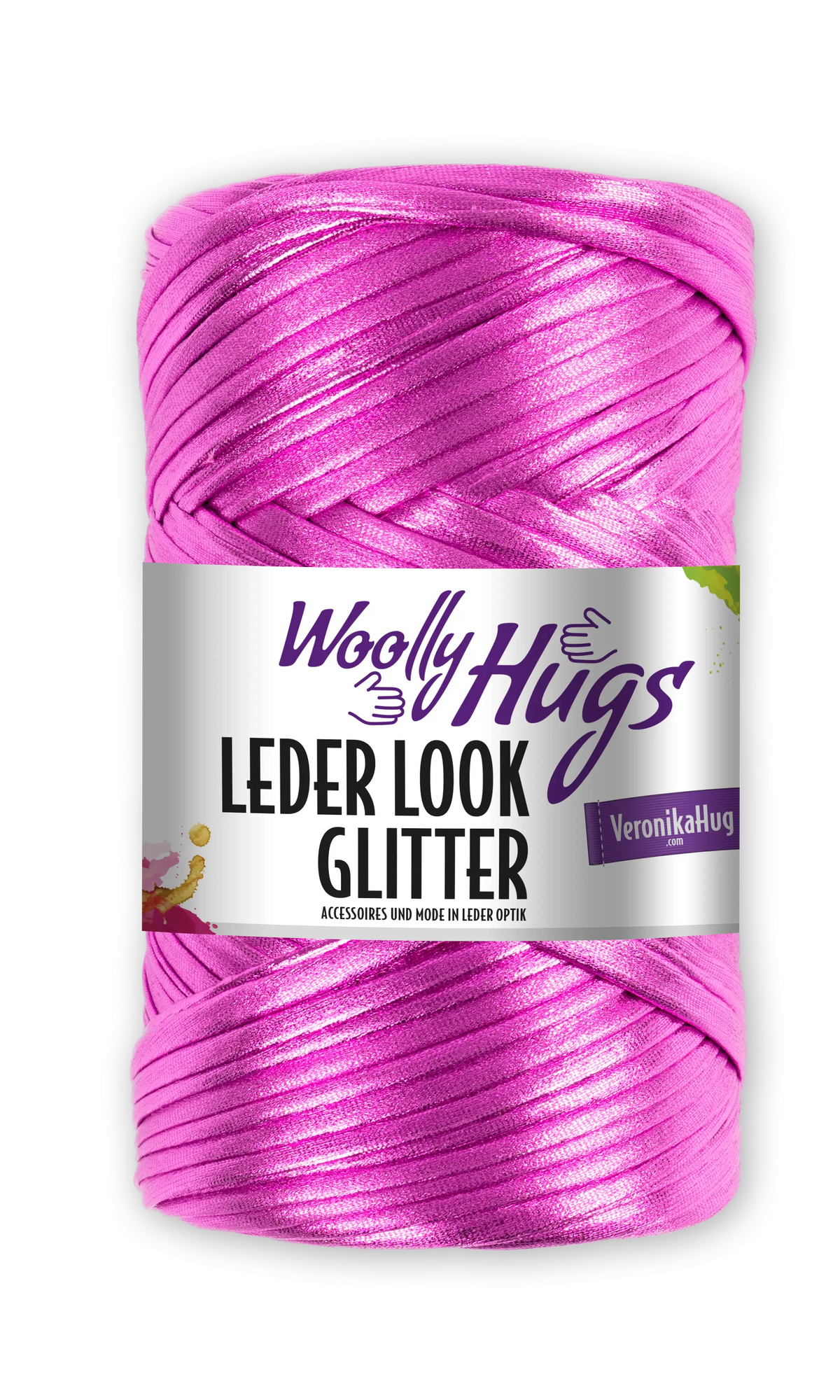 Woolly Hugs LEDER LOOK GLITTER