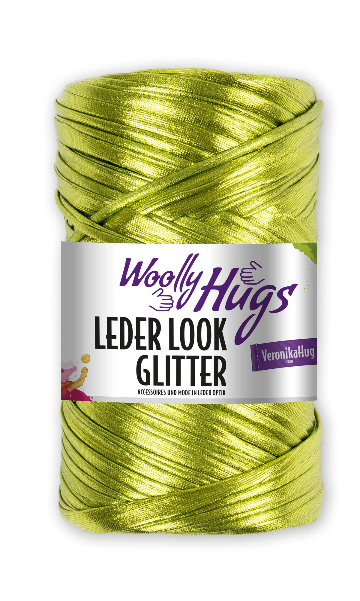 Woolly Hugs LEDER LOOK GLITTER