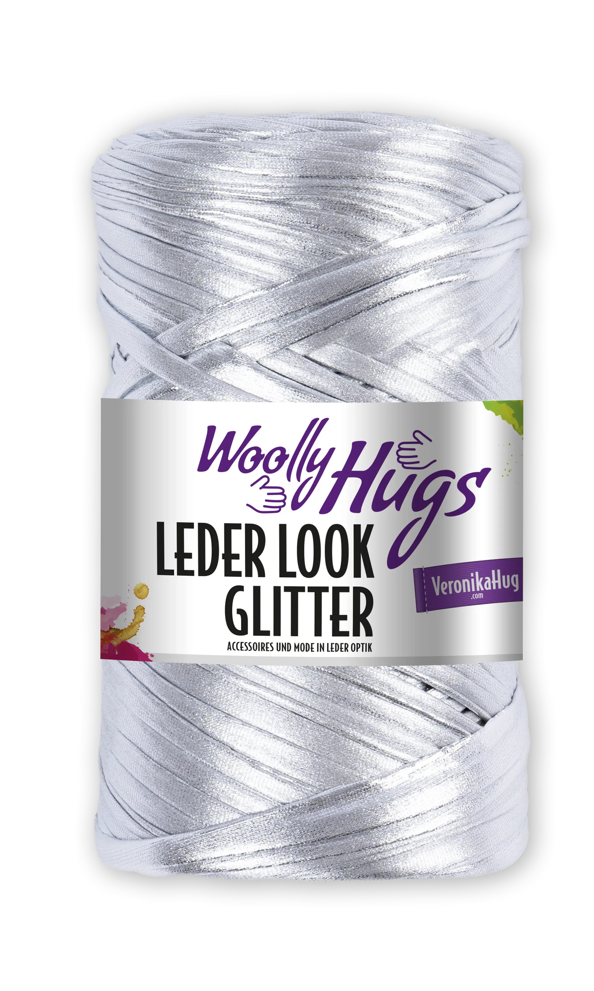 Woolly Hugs LEDER LOOK GLITTER